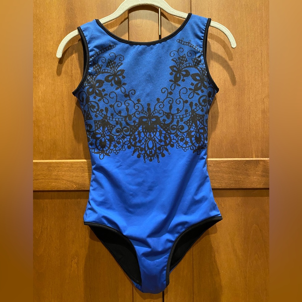 Elegant Blue and Black Balletrosa Leotard